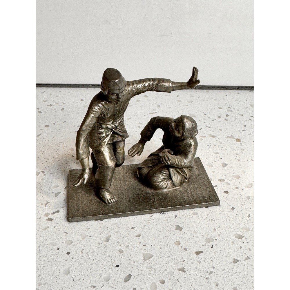Selangor Pewter Malay Dancers Mak Inang Figurine Statue Collectible‎